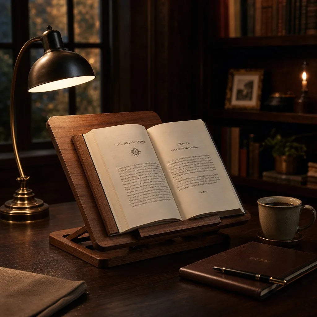 Black Walnut Book Stand - View 3